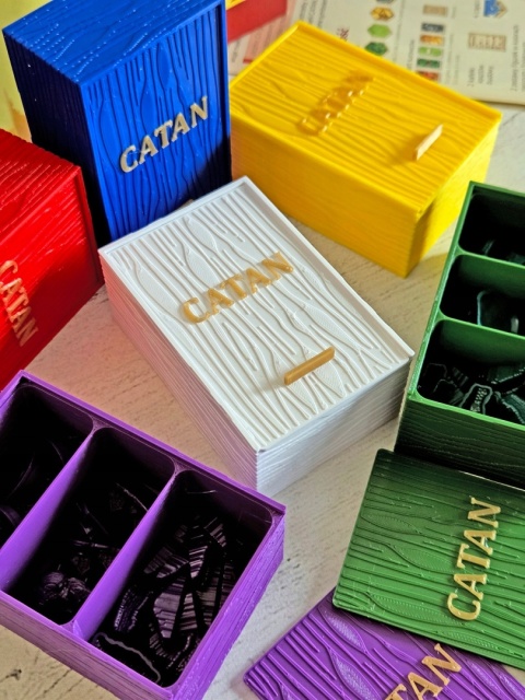 2025 Osadnicy z Catanu pojemnik pudełka zamykane dla 6 graczy