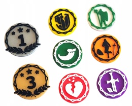 ASOIAF 2-kolorowe tokeny 64 szt.