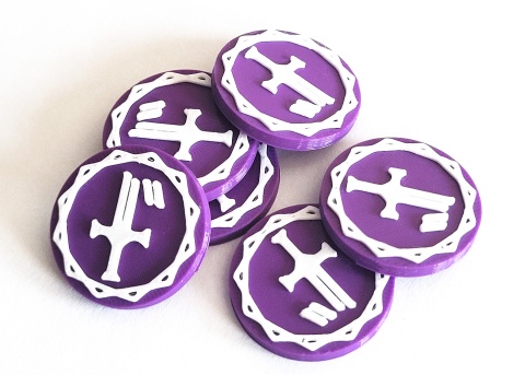 ASOIAF 2-kolorowe tokeny 64 szt.