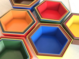 MIX kolorów pojemniki na żetony, tokeny, znaczniki, elementy - 6szt.