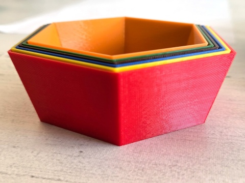 MIX kolorów pojemniki na żetony, tokeny, znaczniki, elementy - 6szt.