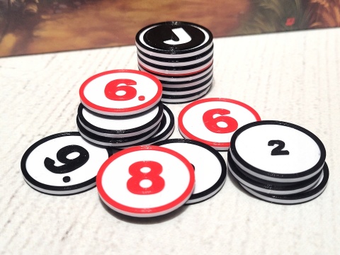 Osadnicy z Catan kolorowe tokeny 18 szt.