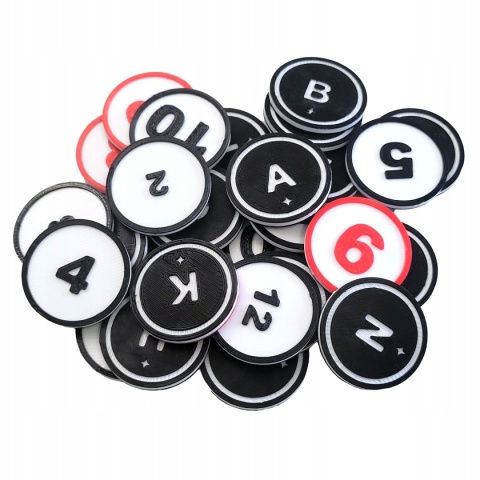 Osadnicy z Catan kolorowe tokeny dla 5/6 graczy 28 szt.