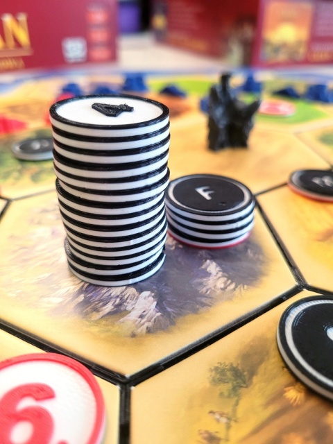 Osadnicy z Catan kolorowe tokeny dla 5/6 graczy 28 szt.