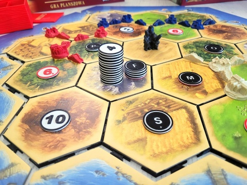 Osadnicy z Catan kolorowe tokeny dla 5/6 graczy 28 szt.