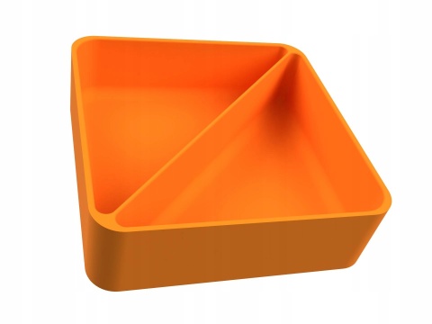 Pojemnik 2 komory na znaczniki żetony elementy tokeny