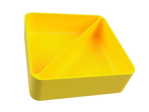 Pojemnik 2 komory na znaczniki żetony elementy tokeny