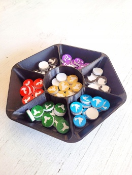 Pojemnik na żetony zasoby znaczniki elementy tokeny