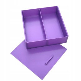 Pojemnik pudełko organizer zamykany, 2 komory pion, na żetony, znaczniki