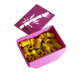 Takenoko pojemnik pudełko zamykane ze wzorem bambusa