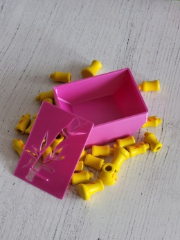 Takenoko pojemnik pudełko zamykane ze wzorem bambusa