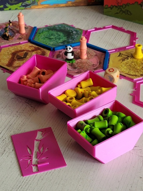 Takenoko pojemnik pudełko zamykane bambus 3 szt.