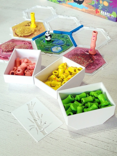 Takenoko pojemnik pudełko zamykane bambus 3 szt.