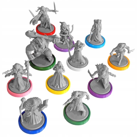 Talisman 5ed. - kolorowe podstawki pod poszukiwaczy 15 szt.