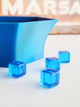 Terraformacja Marsa pojemnik na znaczniki gracza niebieski