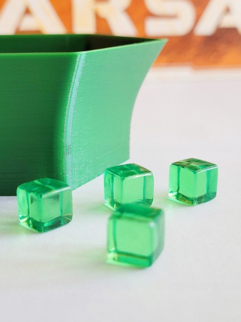 Terraformacja Marsa pojemnik na znaczniki gracza zielony