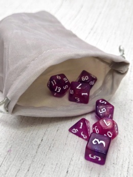 Worek sakiewka aksamitna monety kości żetony 13x18 cm