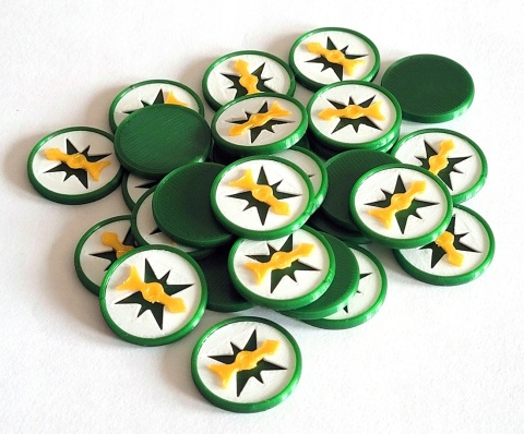 Zaginiona Wyspa Arnak zamienniki tokenów 57 elementów