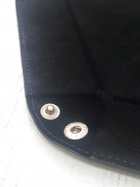 Aksamitno skórzany eko dice tray/tacka na kości/kostki 23 cm