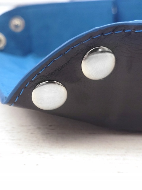 Aksamitno skórzany eko dice tray/tacka na kości/kostki 23 cm