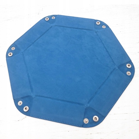 Aksamitno skórzany eko dice tray/tacka na kości/kostki 23 cm