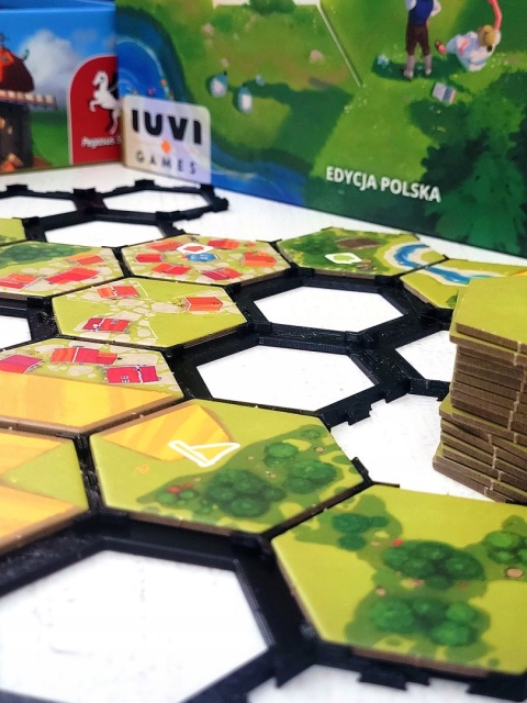 Dorfromantik 24 podstawki pod 72 kafelki