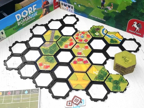 Dorfromantik 24 podstawki pod 72 kafelki