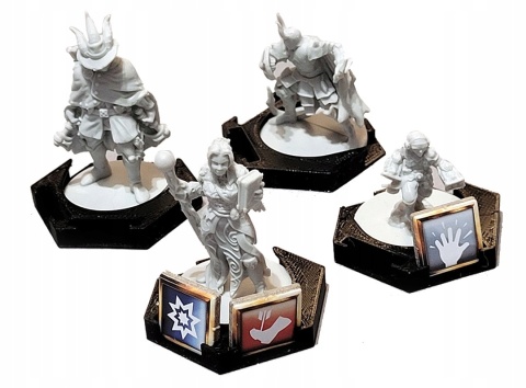 Gloomhaven Szczęki Lwa podstawki pod postacie 4 szt.