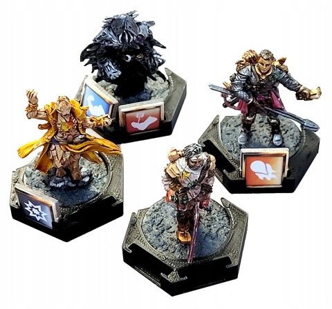 Gloomhaven - podstawki pod postacie 4 szt.