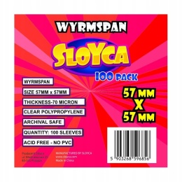 Koszulki / Protektory na karty Sloyca Wyrmspan 57x57 mm