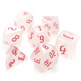 Kości KRWI RPG DnD MTG planszowe 7 szt.