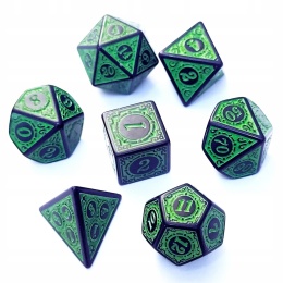 Kości LASU RPG DnD MTG planszowe 7 szt.