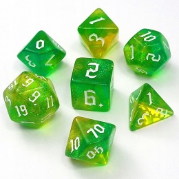 Kości NATURY RPG DnD MTG planszowe 7 szt.