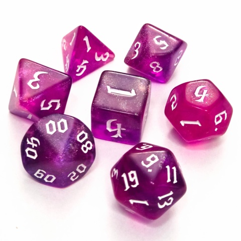 Kości OPĘTANIA RPG DnD MTG planszowe 7 szt.