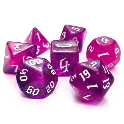 Kości OPĘTANIA RPG DnD MTG planszowe 7 szt.