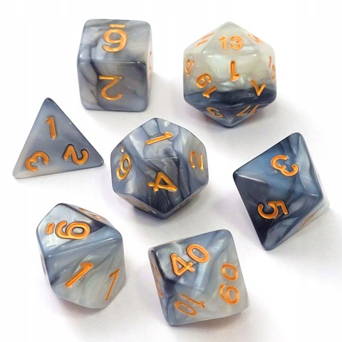 Kości PRADAWNYCH RPG DnD MTG planszowe 7 szt.