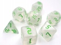 Kości TOKSYCZNOŚCI RPG DnD MTG planszowe 7 szt.