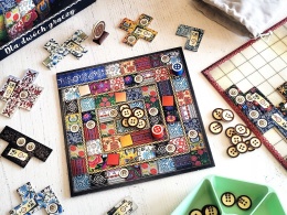 Patchwork zamienniki guzików, znaczników czasu i neutralnego pionka 53 elementy