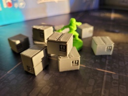 Pudła 3D zamiast żetonów do Hard City 10 szt.