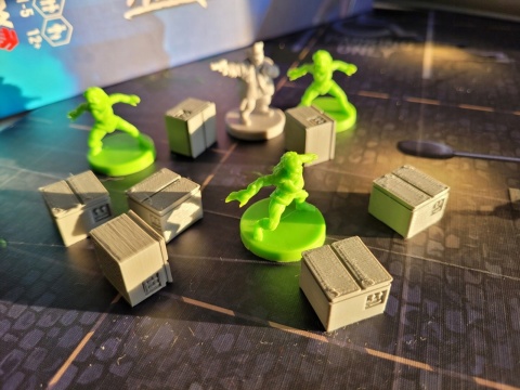 Pudła 3D zamiast żetonów do Hard City 10 szt.