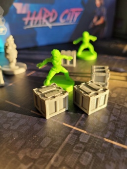 Skrzynie 3D zamiast żetonów do Hard City 10 szt.
