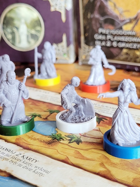 Talisman 4ed. kolorowe podstawki pod poszukiwaczy 12 szt.