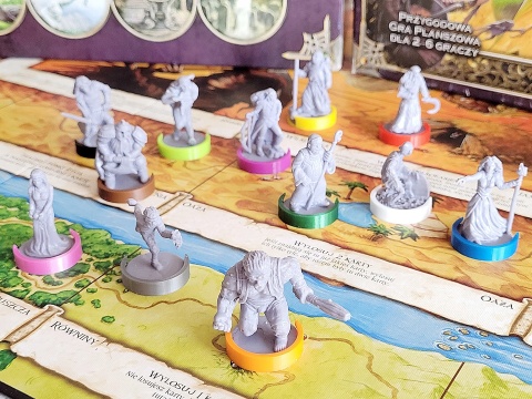 Talisman 4ed. kolorowe podstawki pod poszukiwaczy 12 szt.