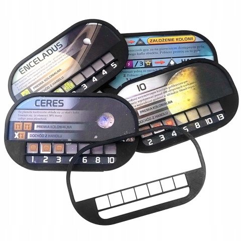 Terraformacja Marsa Kolonie nakładki na kafelki 12 elementów