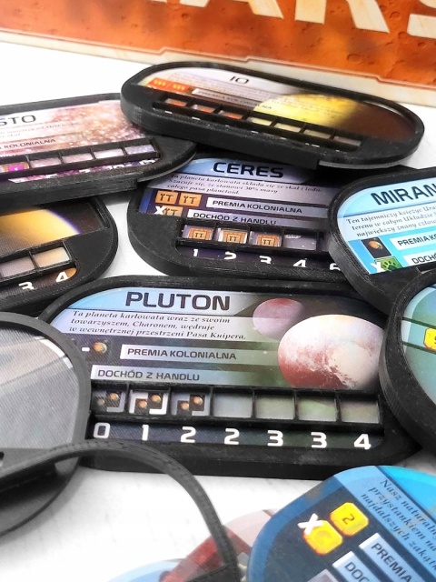 Terraformacja Marsa Kolonie nakładki na kafelki 12 elementów