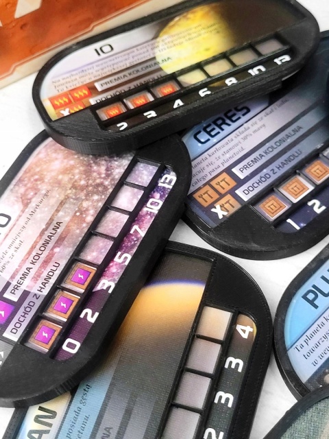 Terraformacja Marsa Kolonie nakładki na kafelki 12 elementów