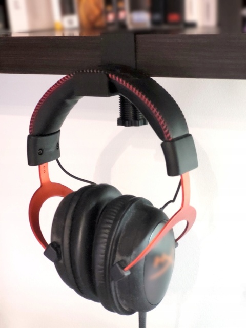 Wieszak uchwyt na słuchawki półka/biurko