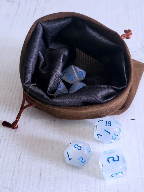 Worek sakiewka aksamitna monety kości żetony 13x18 cm