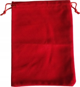 Worek sakiewka aksamitna monety kości żetony 13x18 cm
