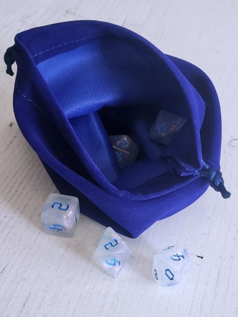 Worek sakiewka aksamitna monety kości żetony 13x18 cm